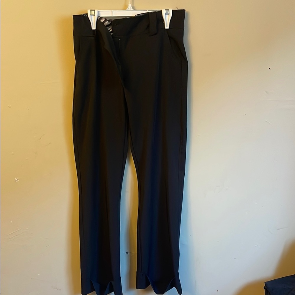 Black Wide Leg Pants with Relaxed Silhouette ( Bin E)